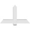 Ekena Millwork Eugene Architectural Grade PVC Gable Bracket, 48"W x 30"H x 6"D x 6"F, 15/12 Pitch GBP048X30X0606EUG00 - alternate 4